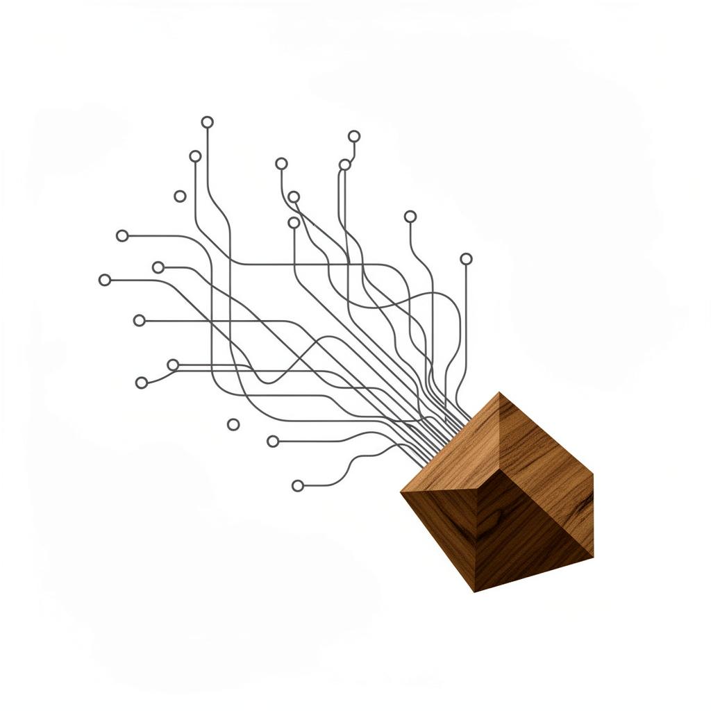 Abstract tech network illustration